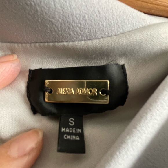 Alexia Ardmor off the shoulder dress- stone color - Picture 1 of 4